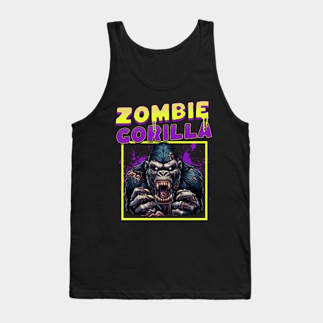 Zombie Gorilla funny Tank Top by woormle